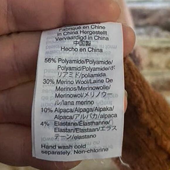 Madewell Ryder Color Block Merino & Alpaca Wool Blend Open Cardigan w Pockets - Picture 9 of 11